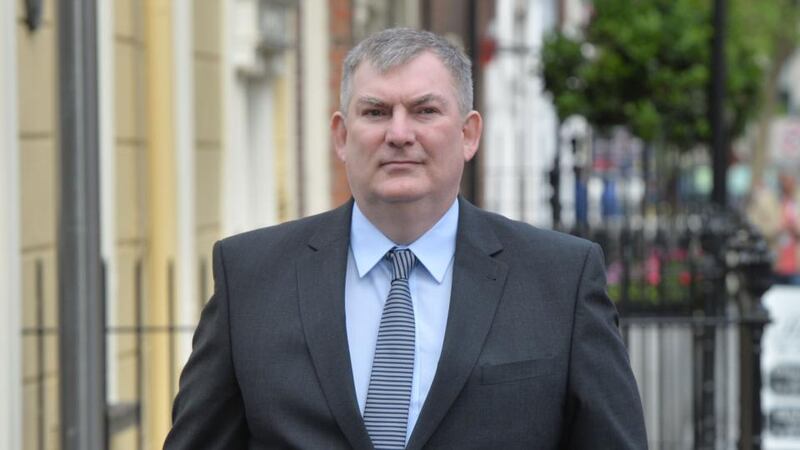 Kevin Cardiff, former Department of Finance Secretary General arrives at the Dail to participate in the Banking Inquiry on Thursday morning.Photograph: Alan Betson / The Irish Times