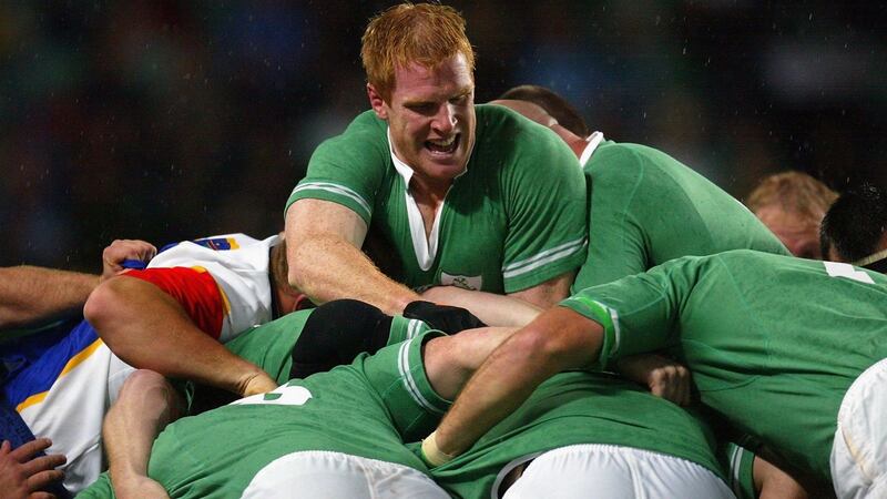 Paul O’Connell in action for Ireland against Namibia in the 2003 World Cup in Sydney, Australia. Photograph: Adam Pretty/Getty Images)