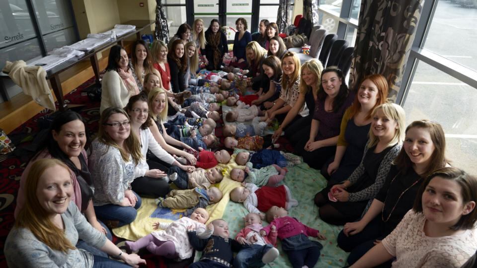 A gathering of the September Mums group in the Green Isle Hotel, Naas Road, Dublin. Photograph: Brenda Fitzsimons