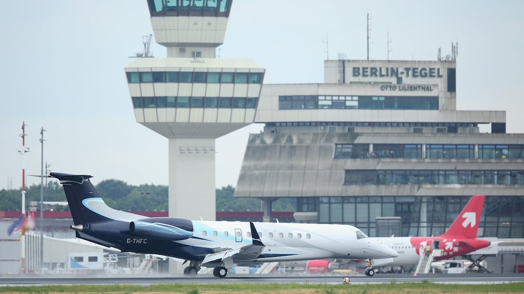 Berlin Airport said 455 flights had been cancelled at Tegel and 204 at Schönefeld