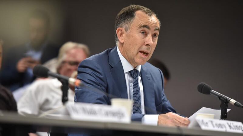 Corporate vice president of Apple Australia and New Zealand Tony King. Photograph: Peter Parks/AFP/Getty Images