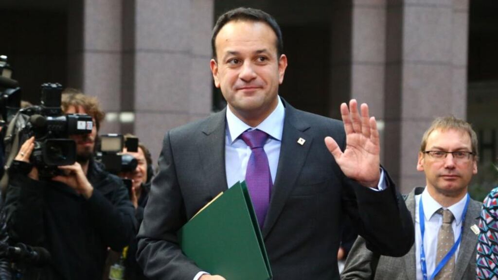 Taoiseach Leo Varadkar drew a strong distinction between Fine Gael and the Independent Alliance by refusing to say the Garda should be called in to investigate the tracker mortgage scandal. Photograph: Aurore Belot/AFP/Getty Images