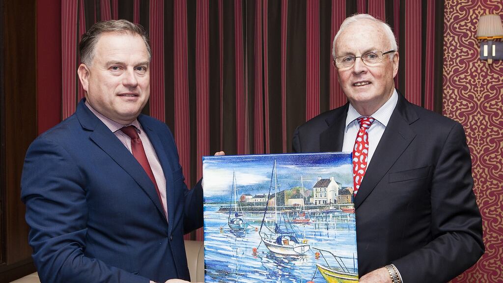 Incoming REA chairman Eamonn Spratt with Nama chairman Frank Daly at the REA agm in Dungarvan last week