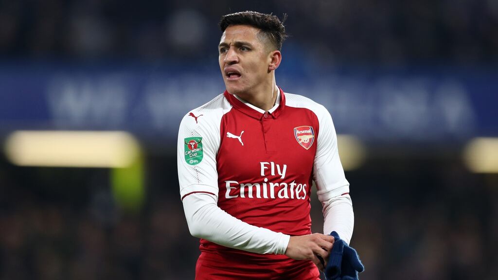 Alexis Sánchez: he was allowed to leave the team hotel on Friday night after being told there had been a breakthrough in negotiations over his transfer to Manchester United. Photograph: Getty Images