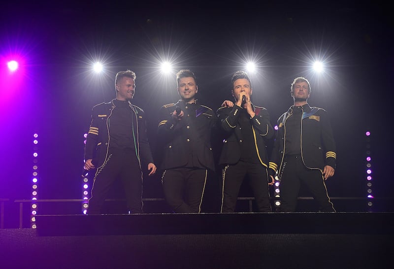 Westlife in Belfast. Photograph: Arthur Allison/Pacemaker