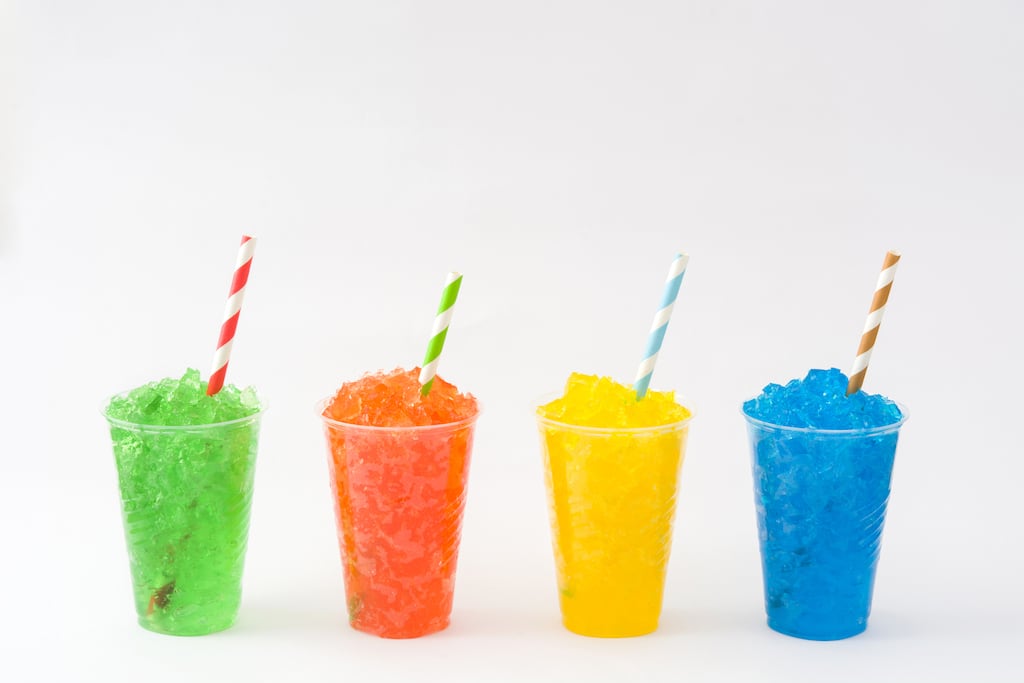 Slushie drinks are sold via machines in a variety of outlets and are also sold pre-packaged in supermarkets and other retail stores. Photograph: iStock