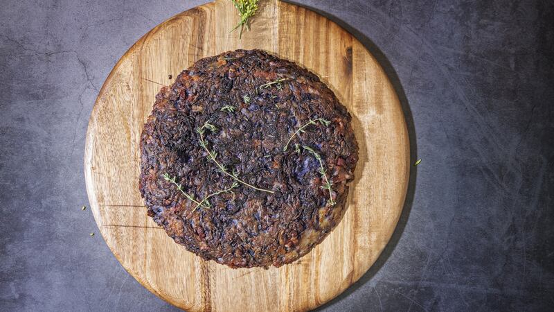 Smoked bacon and beetroot rosti. Photograph: Harry Weir
