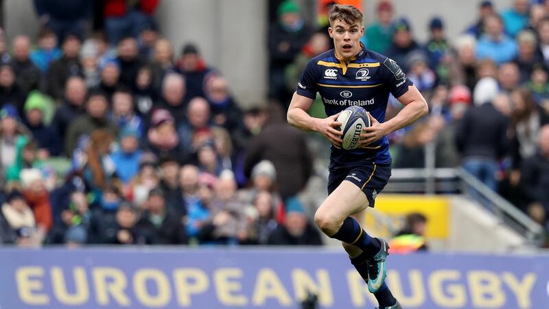 Leinster’s Garry Ringrose: he will be a key player for Leinster from an attacking perspective. Photograph: Tommy Dickson/Inpho