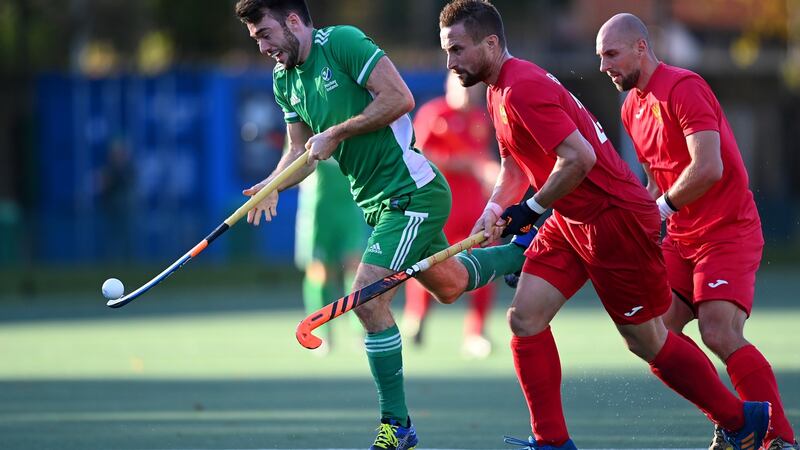 Ireland’s Johnny McKee in action during the World Cup qualifier against Russia in Cardiff. Photograph: Ashley Crowden/Inpho