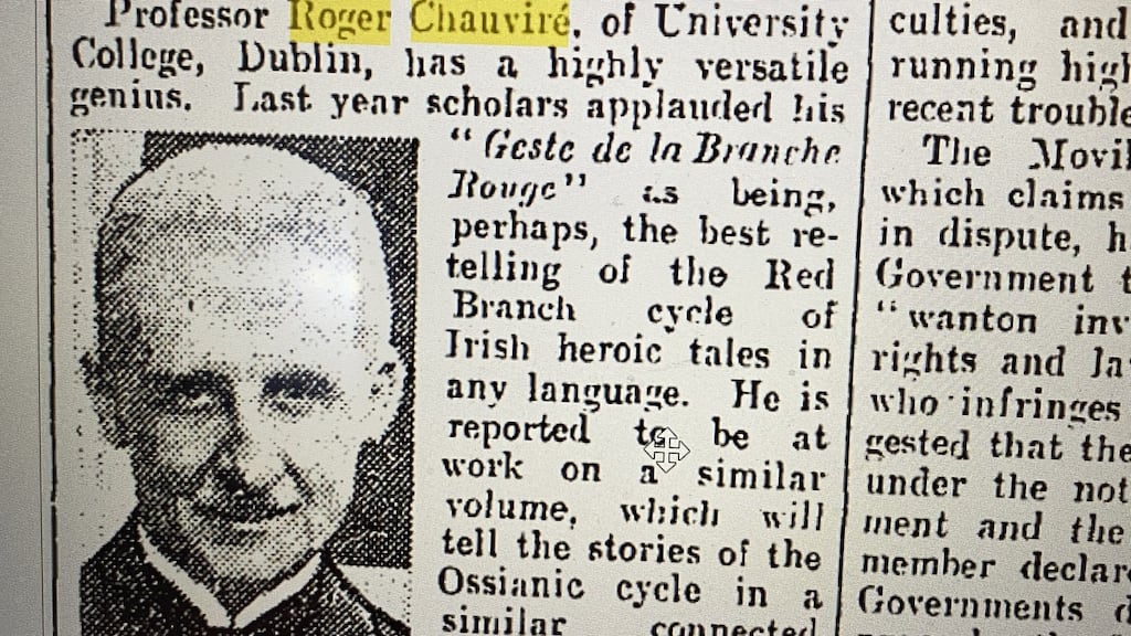 Roger Chauviré ‘a highly versatile genius’, appeared in The Irishman’s Diary column in 1929, on the occasion of the publication of his novel, L’incantation.