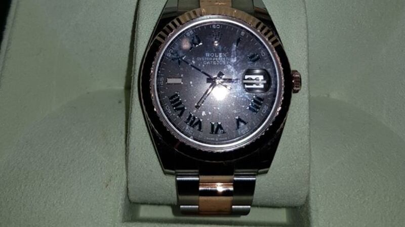 Four watches - a Rolex, Tag Heuer, Breitling and Bvlgari - were also removed from the property. Image: CAB