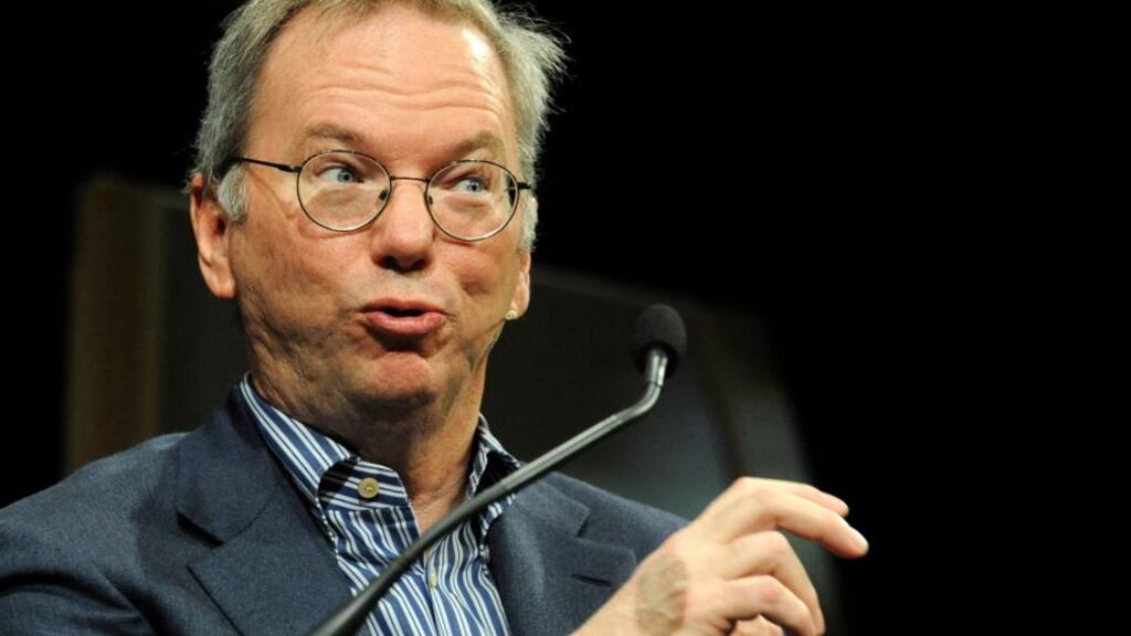 Google Executive Chairman Eric Schmidt )