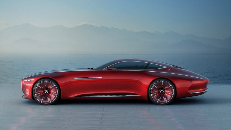 The Vision coupé is 6m long, purely a design statement but a hint at where future Mercedes-Maybach models are going.