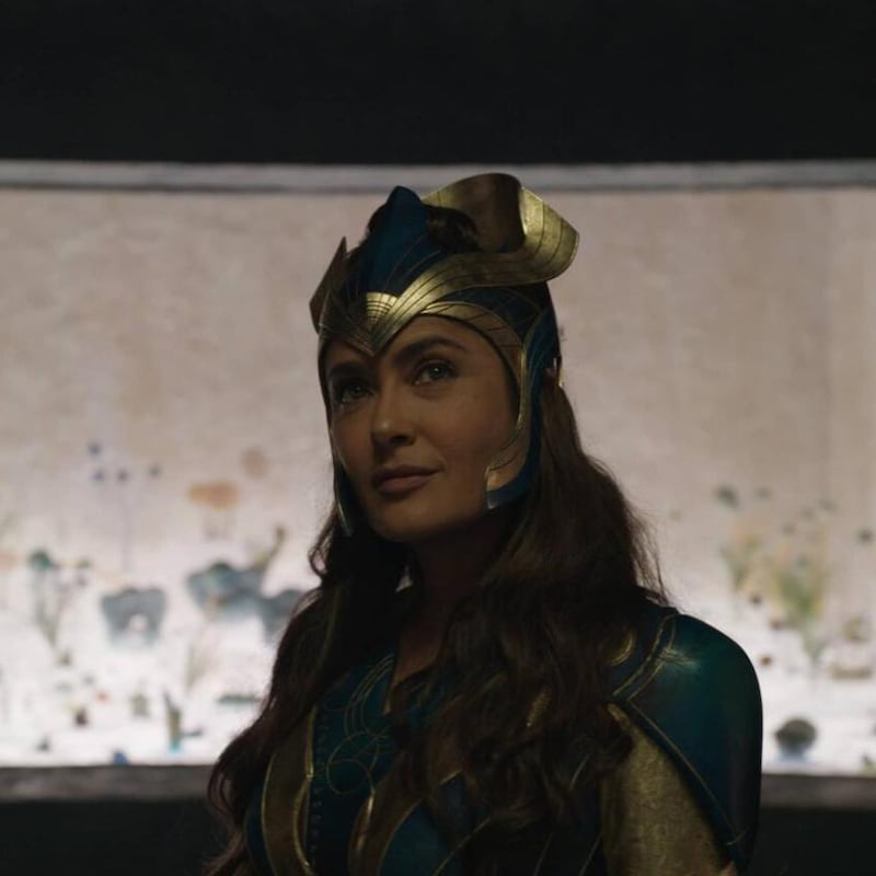 Salma Hayek as Ajak  in Marvel Studios’ Eternals. Photograph: Marvel Studios