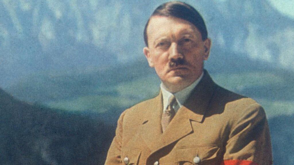 Adolf Hitler’s autobiographical manifesto ‘Mein Kampf’ was for sale at an Amsterdam antiques shop. Photograph: Roger Viollet/Getty Images