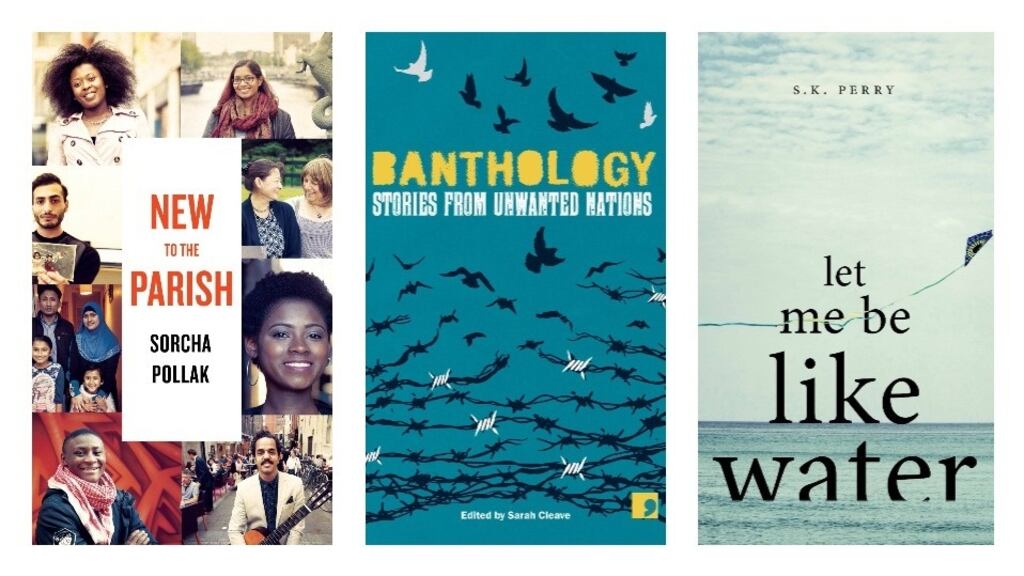 New to the Parish by Sorcha Pollak (out in May); Banthology: Stories from Unwanted Nations, edited by Sarah Cleave (out in January); and Let Me Be Like Water by SK Perry (out in May)