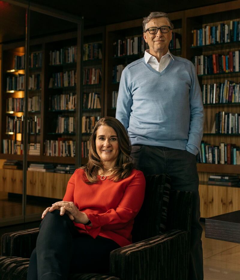 Divorcing: Melinda and Bill Gates in 2018. Photograph: Kyle Johnson/New York Times