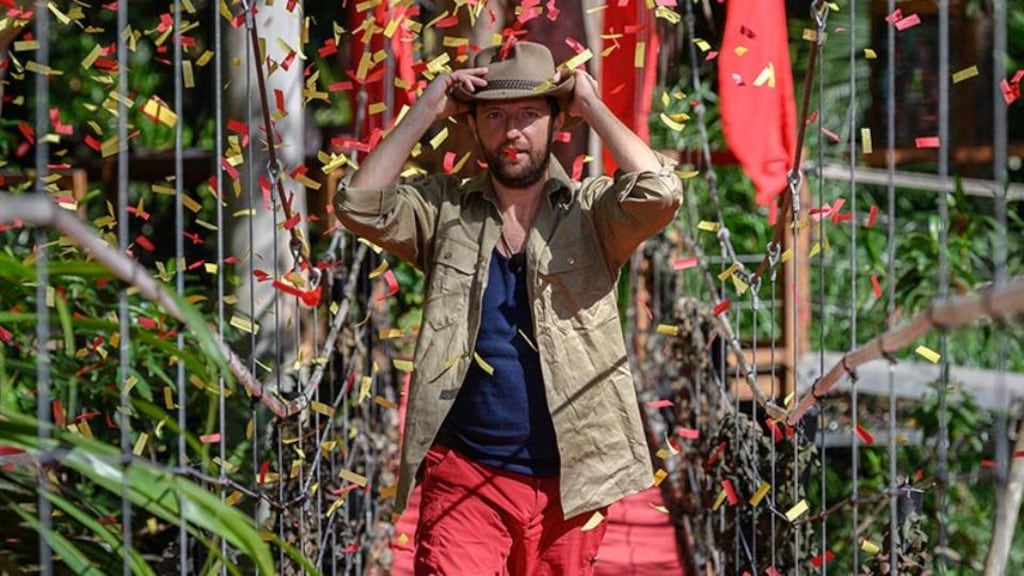 Bridge of sighs: Andrew Maxwell leaves the jungle after being voted off I’m a Celebrity... Get Me Out of Here!