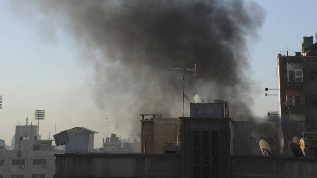 Three people were killed and at least 35 wounded in rocket attacks on Damascus on Thursday, state news agency SANA said. Photograph: Sana/Handout via Reuters