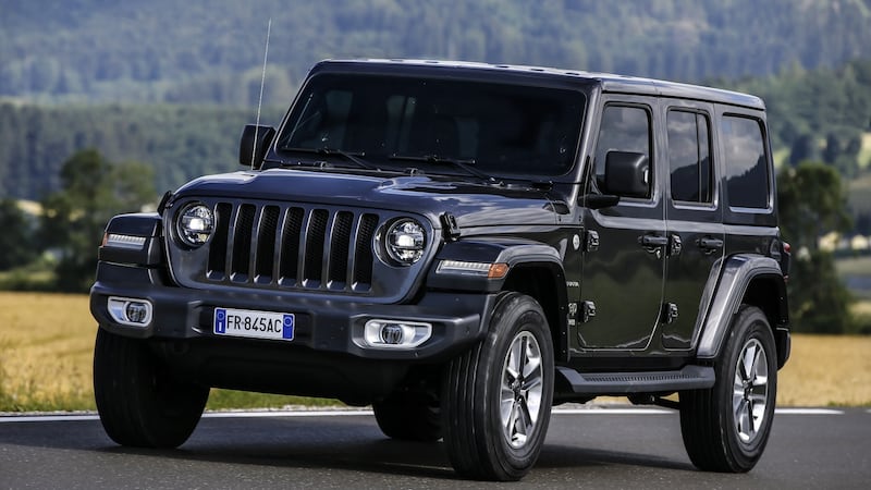 New Jeep Wrangler: all but the most eagle-eyed Jeep acolytes will probably fail to spot that this actually is the new model (the giveaway is the kink in the slope of the radiator grille, which used to be flat)