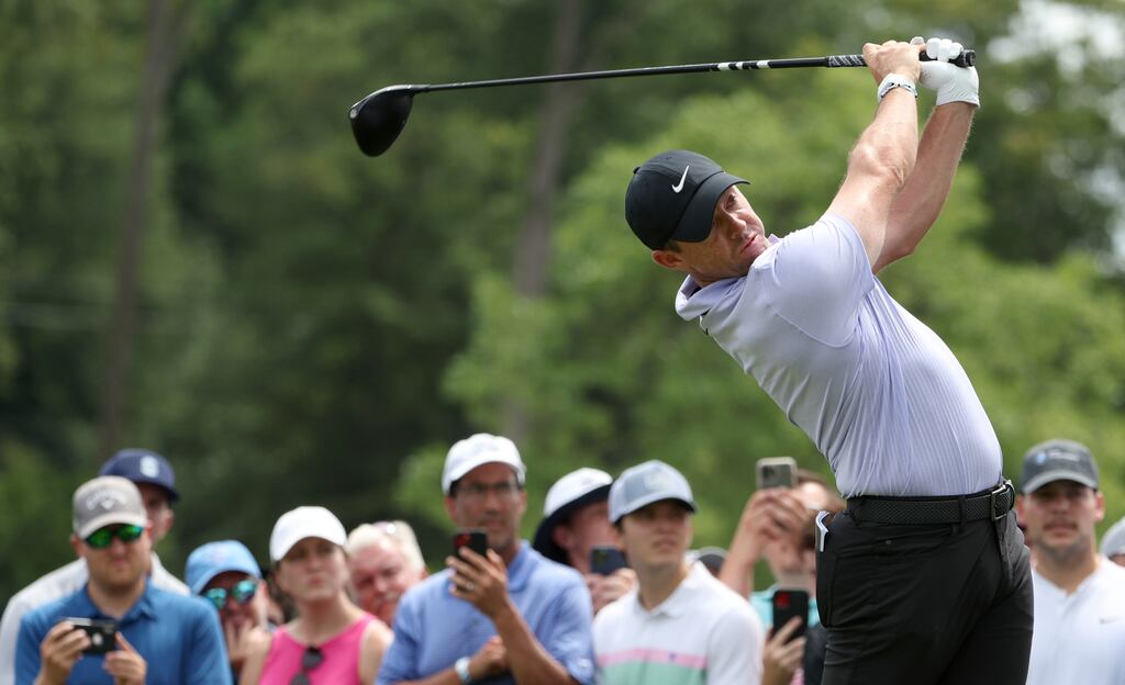 Rory McIlroy has experience of coming through the field to win the Tour Championship and claim the FedEx playoffs. Photograph: Rob Carr/Getty Images