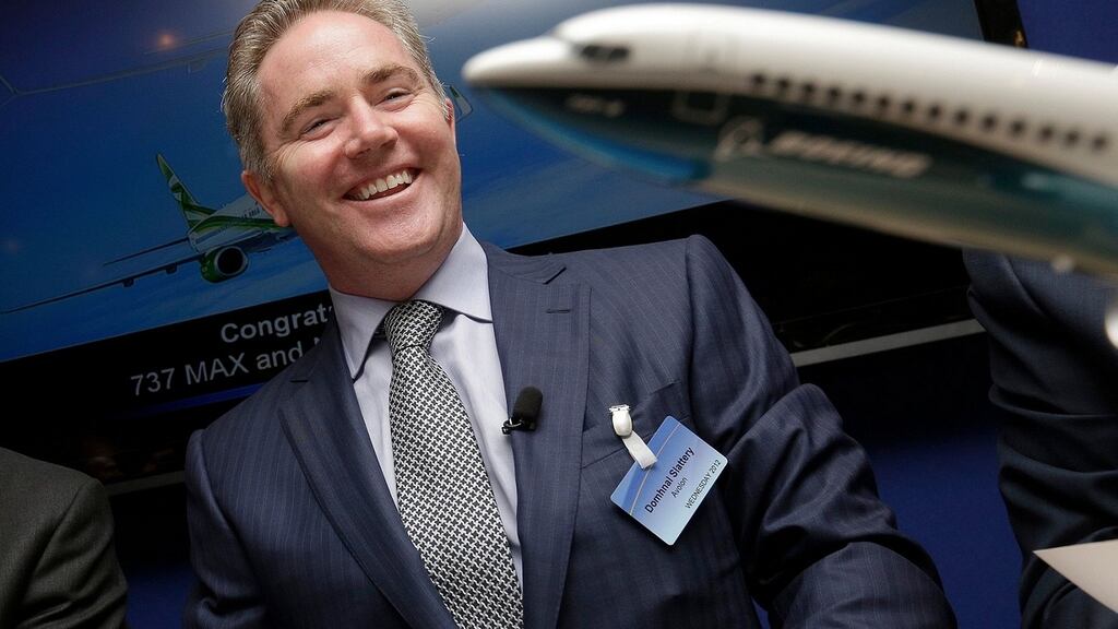 Domhnal Slattery, chief executive officer of Avolon Leasing Group. Avolon committed to leasing five B787-9 craft to Chinese carrier, Hainan Airlines, in a $1.3 billion deal. Photo: Bloomberg