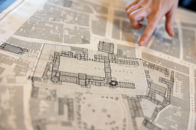 A 19th-century Ordnance Survey map of Dublin. Photograph: Tom Honan