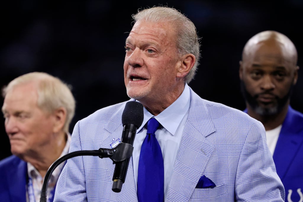 Jim Irsay owned the Indianapolis Colts from the age of 37 to his death last week, aged 65. Photograph: Justin Casterline/Getty Images