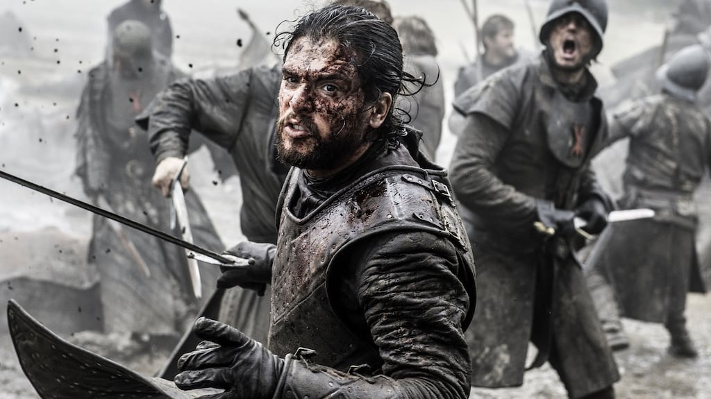 Kit Harington as Jon Snow in ‘Game of Thrones’. Season seven begins on July 17th. Photograph:  Helen Sloan/HBO/AP