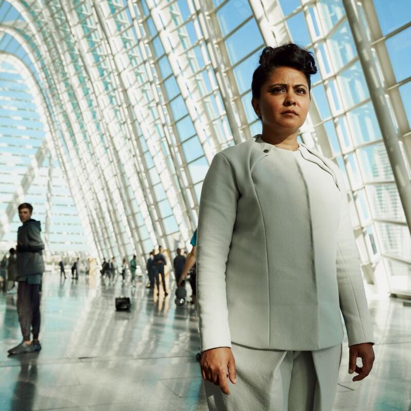 Parminder Nagra in Sky original prison break drama, Intergalactic which imagines life off-earth. Photograph: NBC Universal Global Distribution
