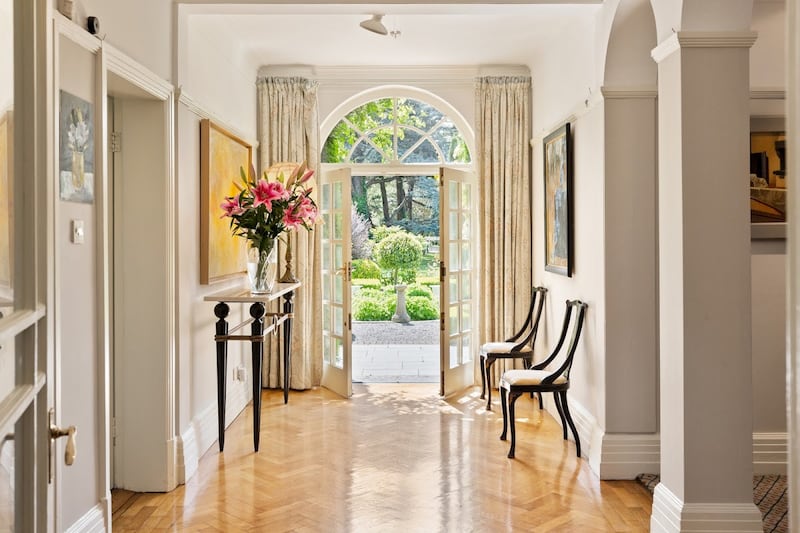 Double doors opening to patio