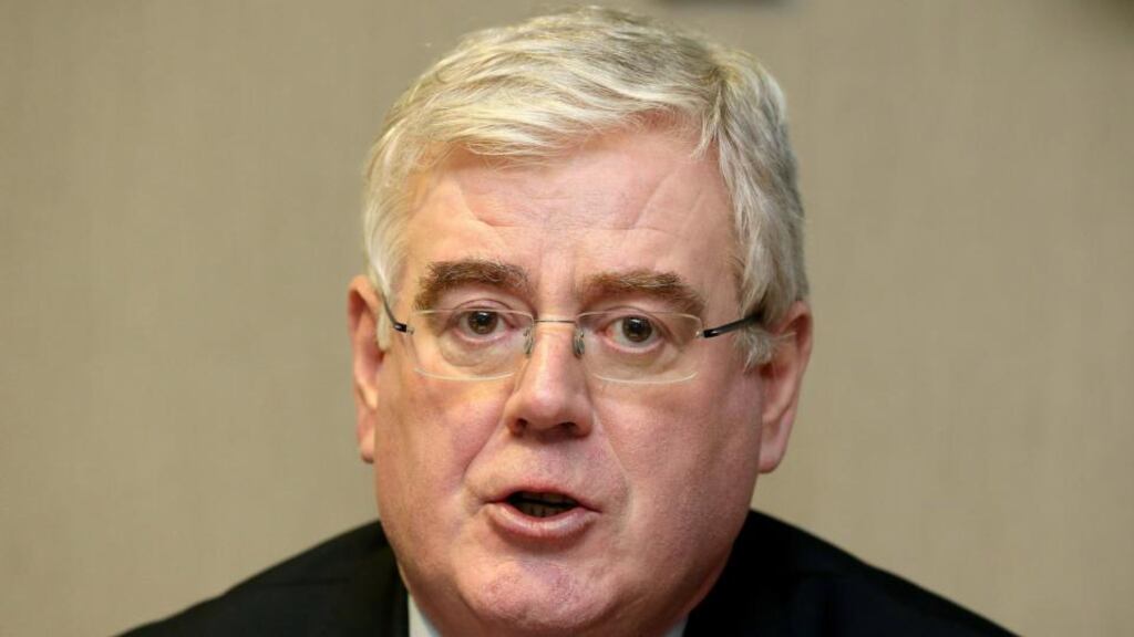 Tánaiste Eamon Gilmore: was first informed about the taping controversy at his weekly pre-Cabinet meeting with Taoiseach Enda Kenny on Tuesday morning. Photograph: Inpho/Cathal Noonan