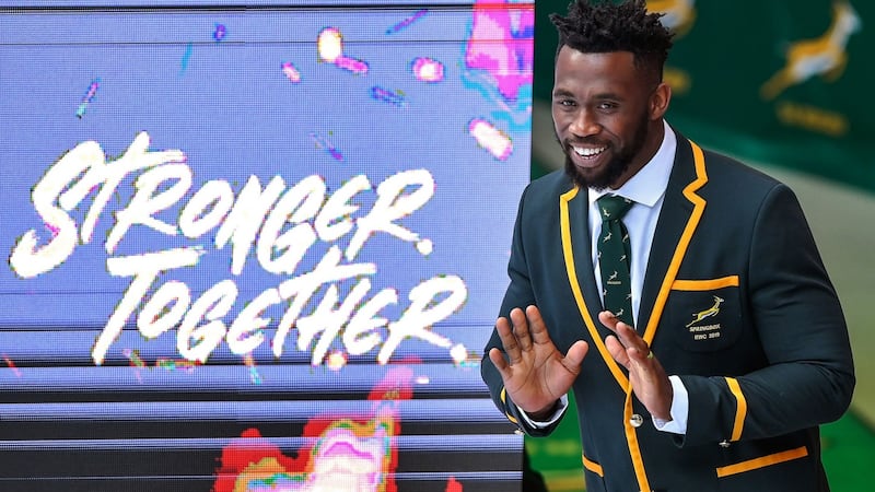 South Africa’s captain Siya Kolisi at the Springbok’s World Cup squad announcement, in Johannesburg on August 26th, 2019. Photograph: Christiaan Kotze/AFP