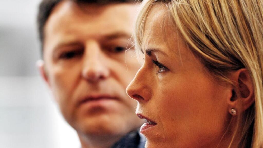 Gerry and Kate McCann whose daughter Madeleine disappeared on a family holiday in Portugal in 2007. Portuguese police closed down their investigation in 2008 but the Metropolitan Police launched their own operation three years later. Photograph: John Stillwell/PA Wire