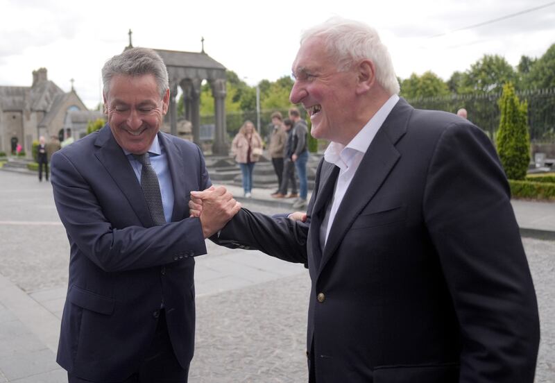 Billy Kelleher (left) and former taoiseach Bertie Ahern were among the Fianna Fail veterans who hoped to get the party's nomination. Photograph: PA