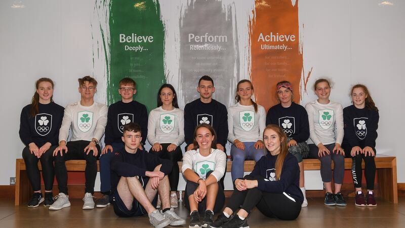 Members of the Irish Youth Olympic at the Irish Institute of Sport in Abbotstown, Dublin. Photograph: Eóin Noonan/Sportsfile