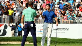Front-row view for Rory as Justin Thomas wins Bridgestone Invitational