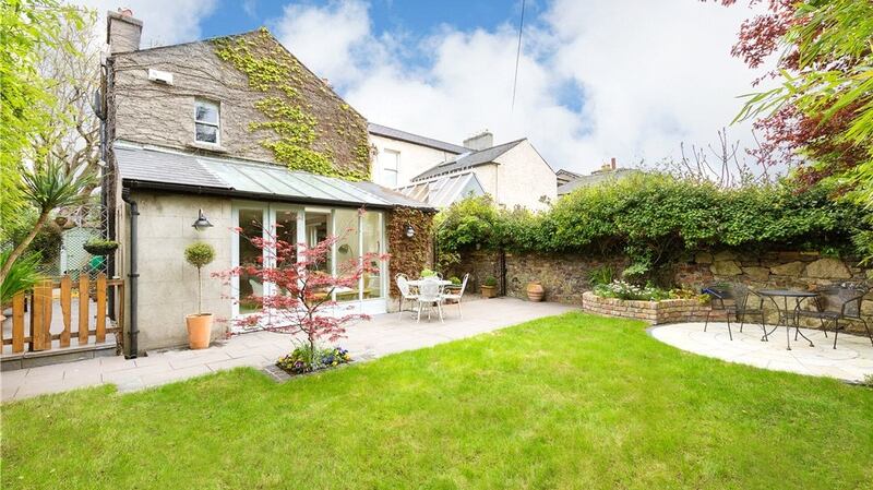 The mature rear garden at 9 St Mary’s Road, Dublin 4  small but south-facing