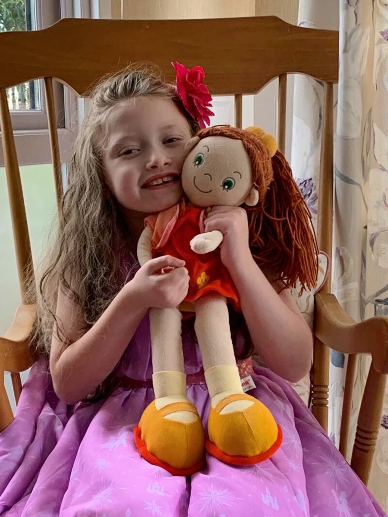 Aliya Halsall and Ruby, in the UK.