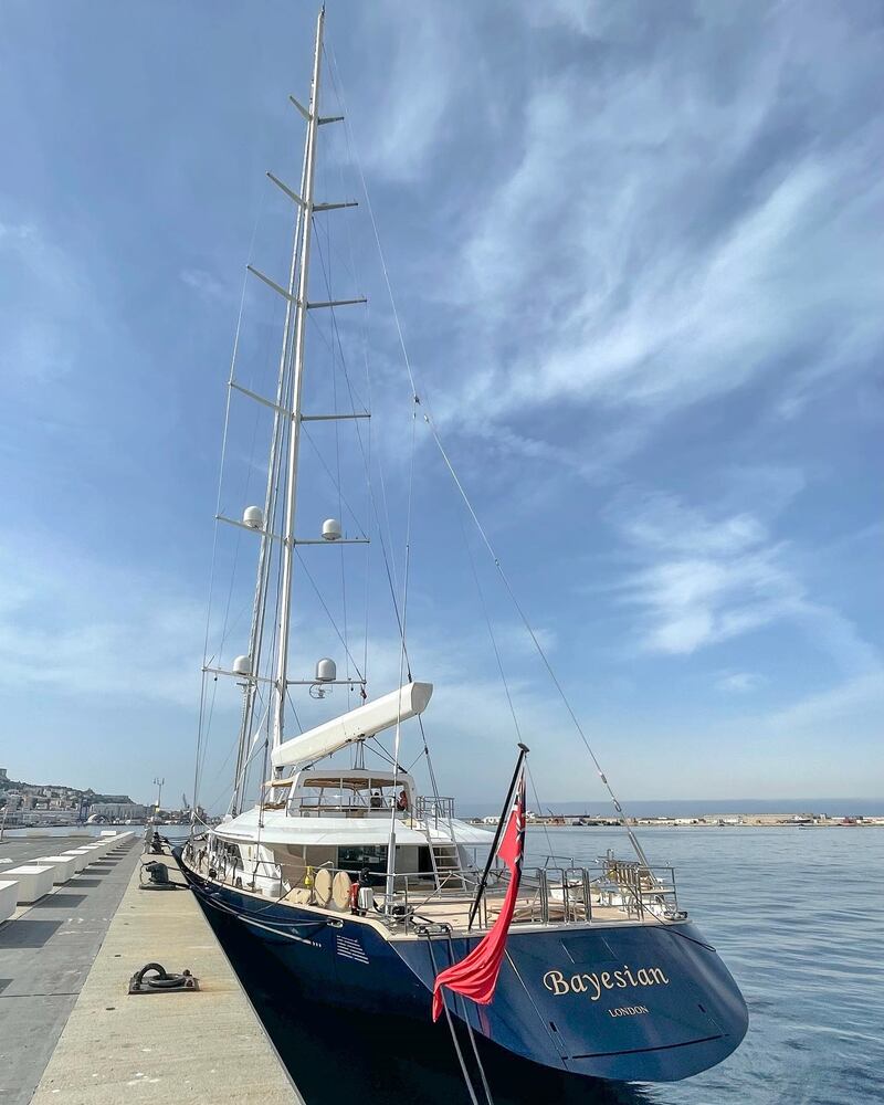The Bayesian: Lynch’s wife, Angela Bacares, one of 15 passengers and crew rescued from the sea, was legal owner of the superyacht. Photograph: Costanostrayachtsupply.com/PA