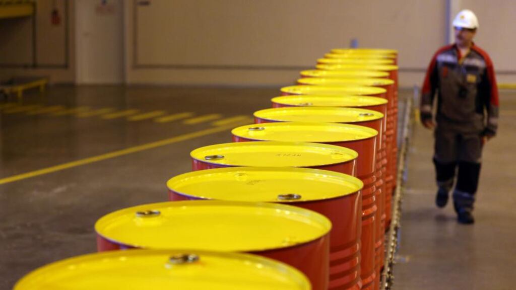 Brent crude fell towards $59 a barrel on Monday as a promising US jobs report pushed the dollar up. Photo: Bloomberg