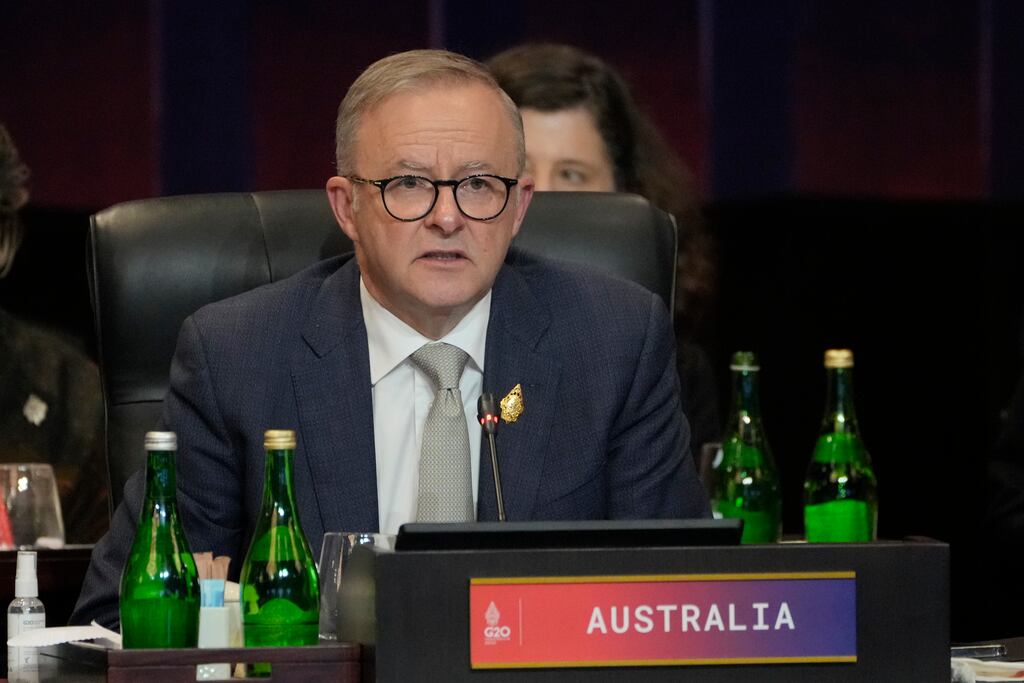 Australian prime minister Anthony Albanese has announced measures which include a grant for the construction of 10,000 affordable homes. Photograph: Dita Alangkara/AP