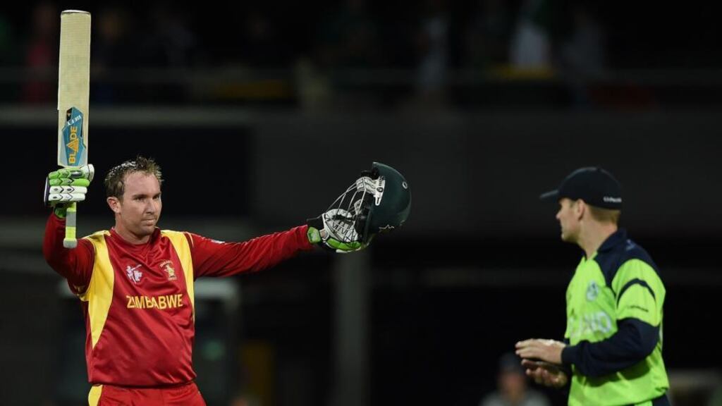 Zimbabwe batsman Brendan Taylor has apologised to the Irish team and John Mooney for comments in one of his nation’s newspapers. Photograph: Indranil Mukherjee/AFP