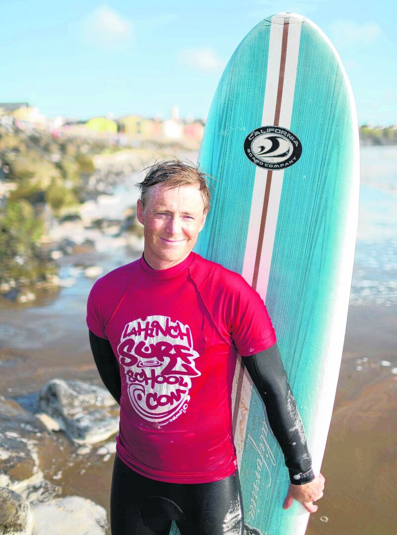 Lahinch surfer John McCarthy. Photograph: Eamon Ward