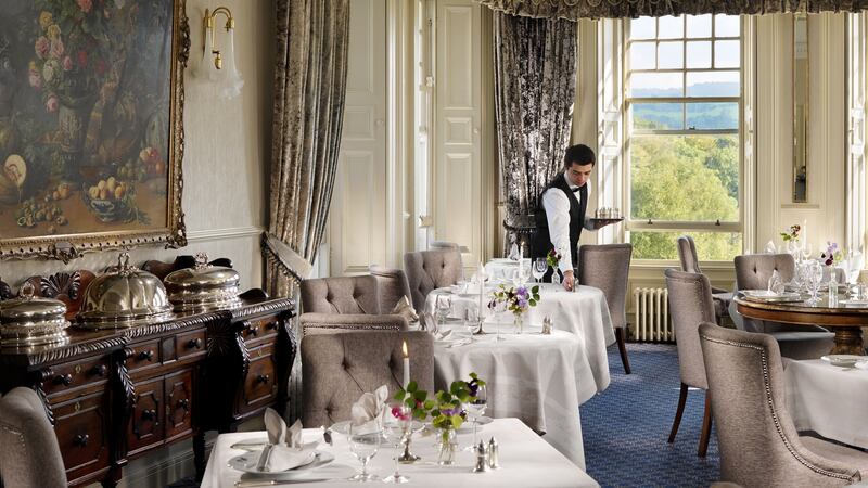 The dining room at the Park Hotel Kenmare