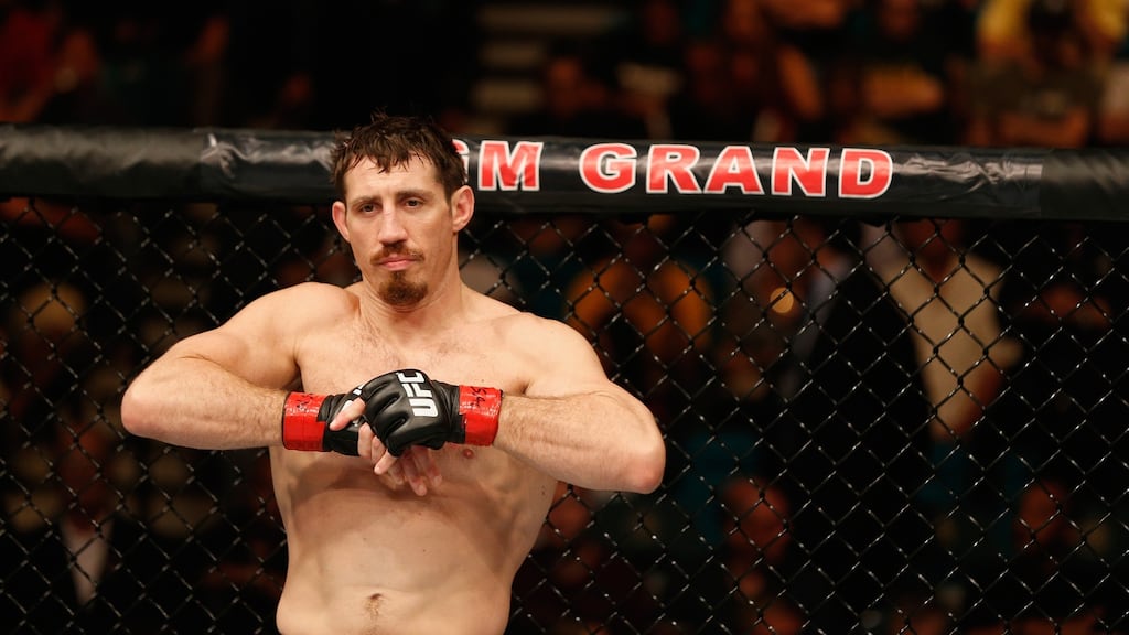 The FBI is investigating “recent credible threats” made by Islamic State followers against UFC middleweight Tim Kennedy. Photograph: Josh Hedges/Zuffa LLC via Getty Images