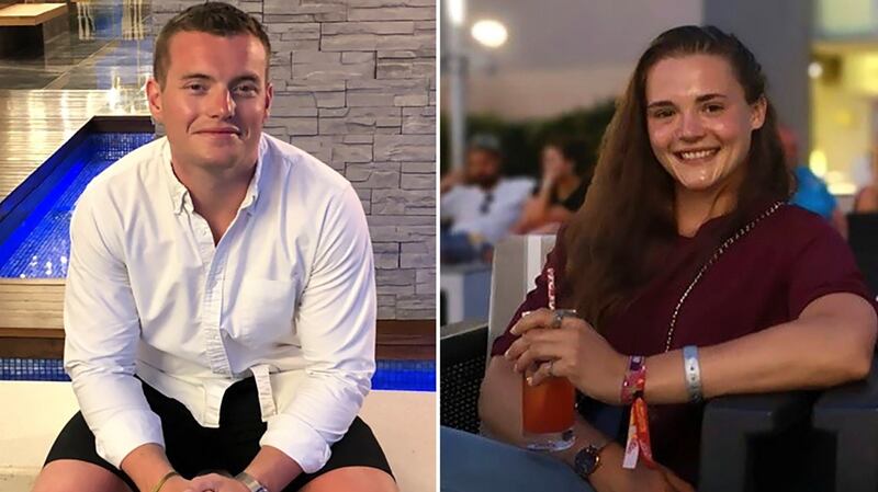 Jack Merritt and Saskia Jones, the two victims of Friday’s terror attack. Photograph:  Handout/AFP via Getty Images