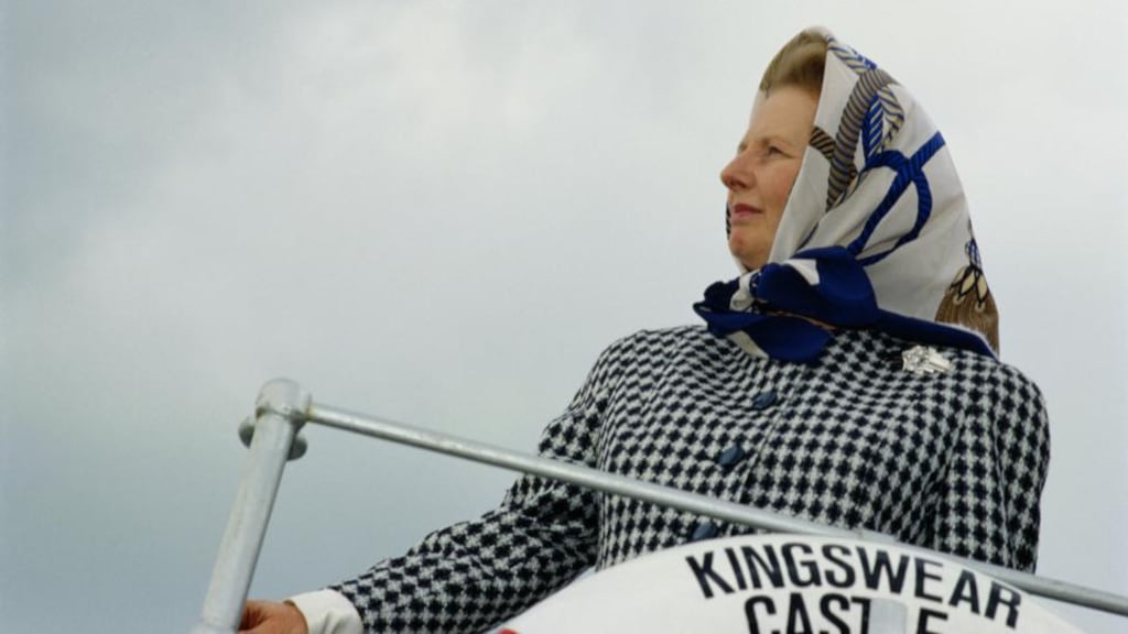 Divisive: Margaret Thatcher, photographed in 1987. Photograph: Tom Stoddart/Getty Images