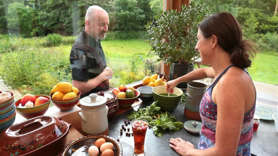 Ciara Ní Dhiomasaigh and Josef Steiner at Naduir in Furbo, Co Galway. Photograph: Joe O’Shaughnessy
