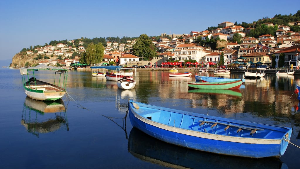 Lake Ohrid is hugely popular with domestic tourists but there are relatively few foreign visitors. Photograph: iStock
